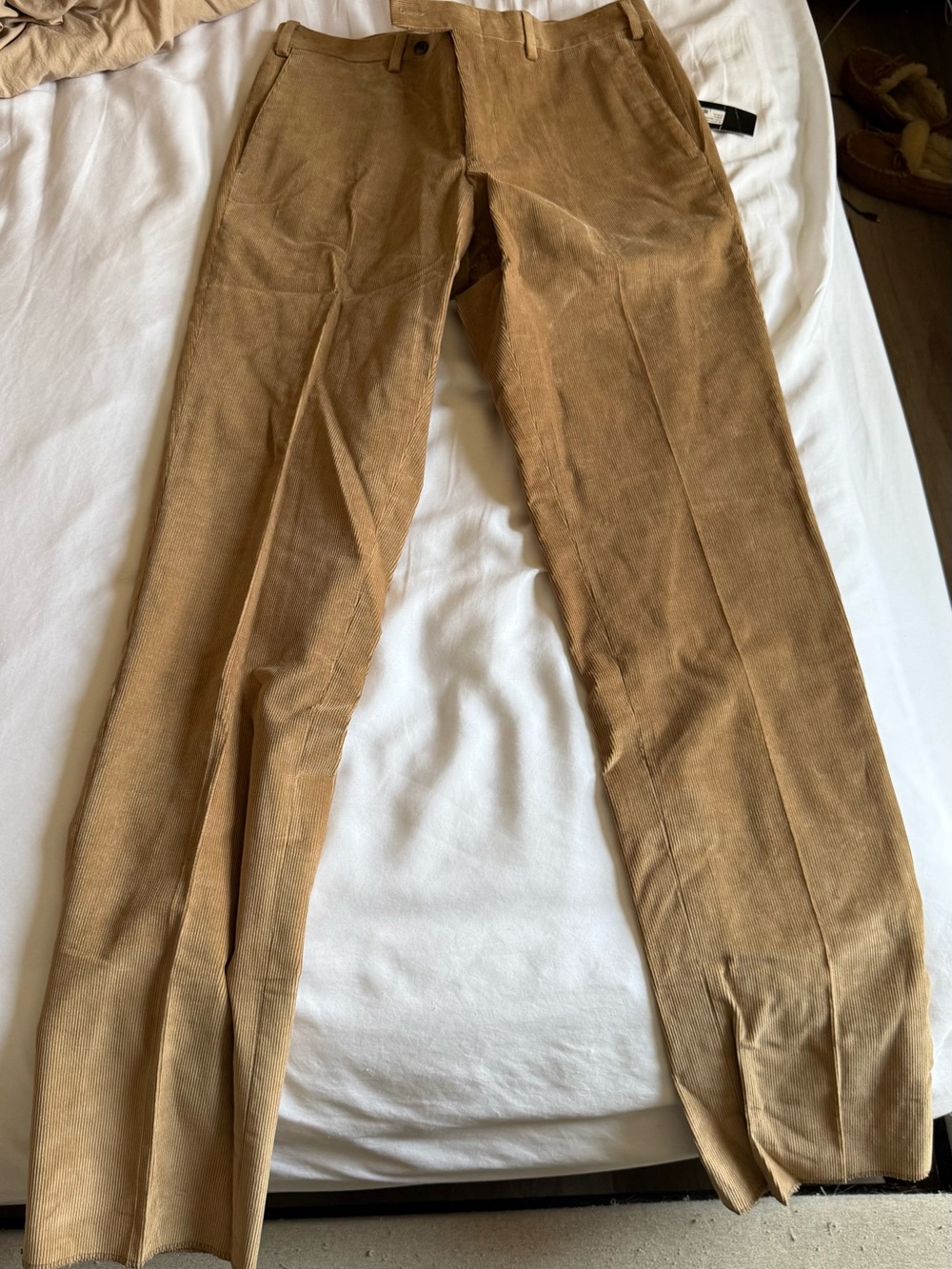 The Men’s Store at Bloomingdale’s Corduroy Pants Light Brown Size 32 NWT